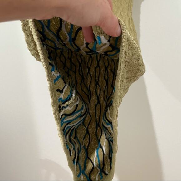 Vintage Coogi Sweater Dress Green Midi Womens Size Small Short Sleeve - Picture 2 of 5